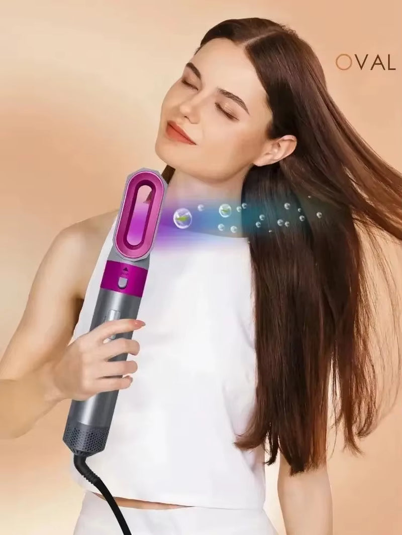 5 in 1 Multi Styler Hair Dryer with Curling Barrel Hot Air Brush Styling Tool