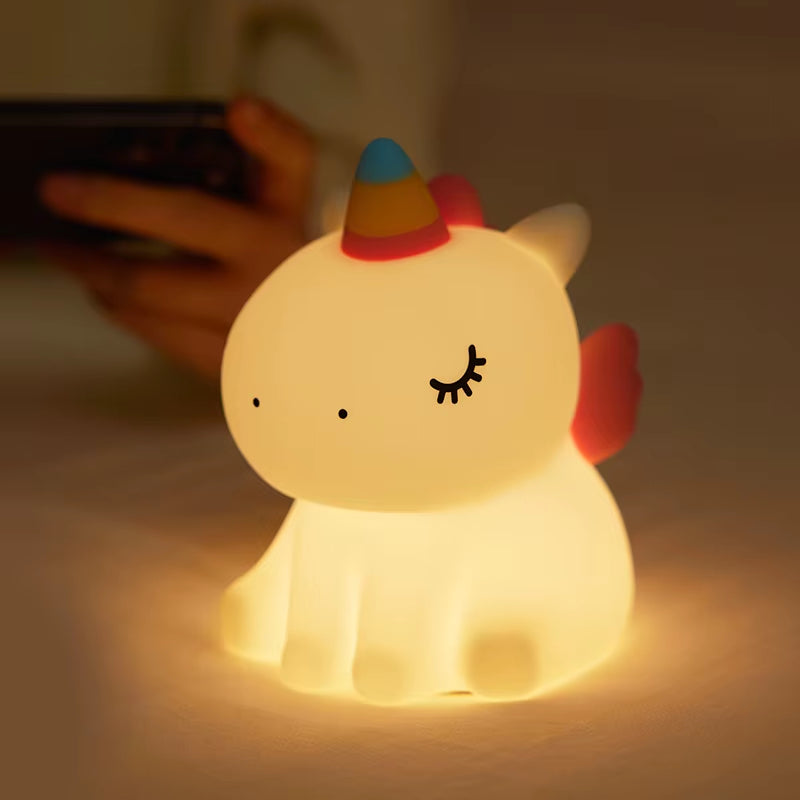 Cute Animal Giraffe Panda Silicone Night Light