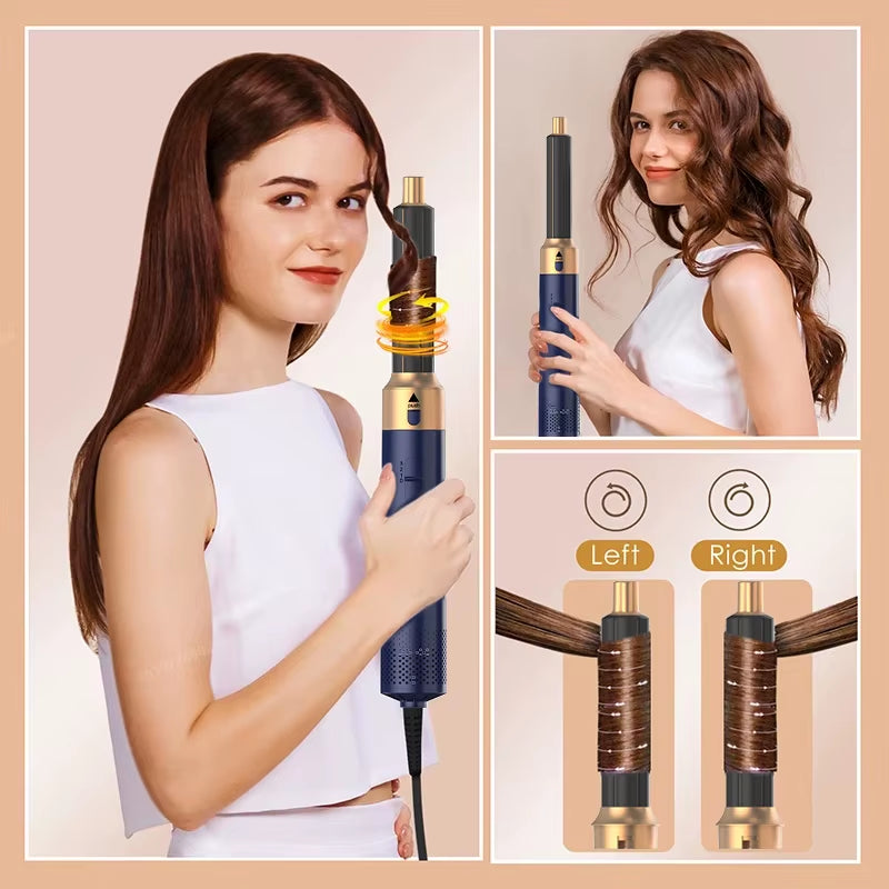 5 in 1 Multi Styler Hair Dryer with Curling Barrel Hot Air Brush Styling Tool