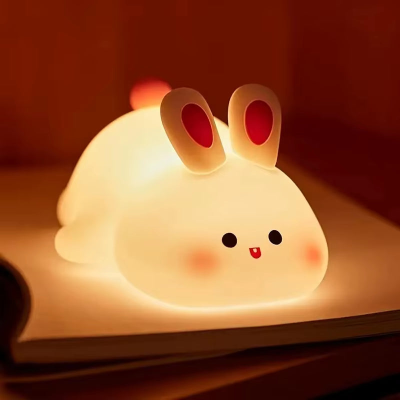 Cute Animal Giraffe Panda Silicone Night Light