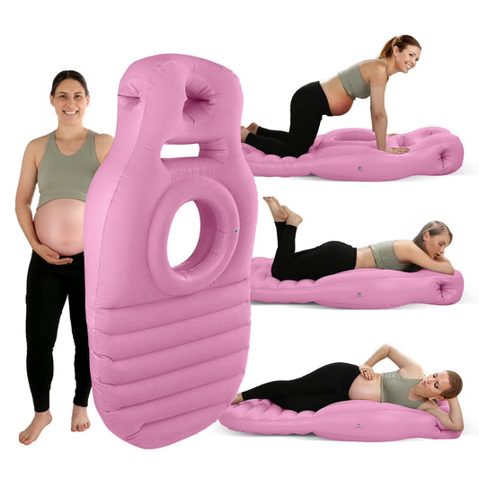 Pregnant Woman Air Mattress with Abdominal Hole and O-Type Sleeping pillow