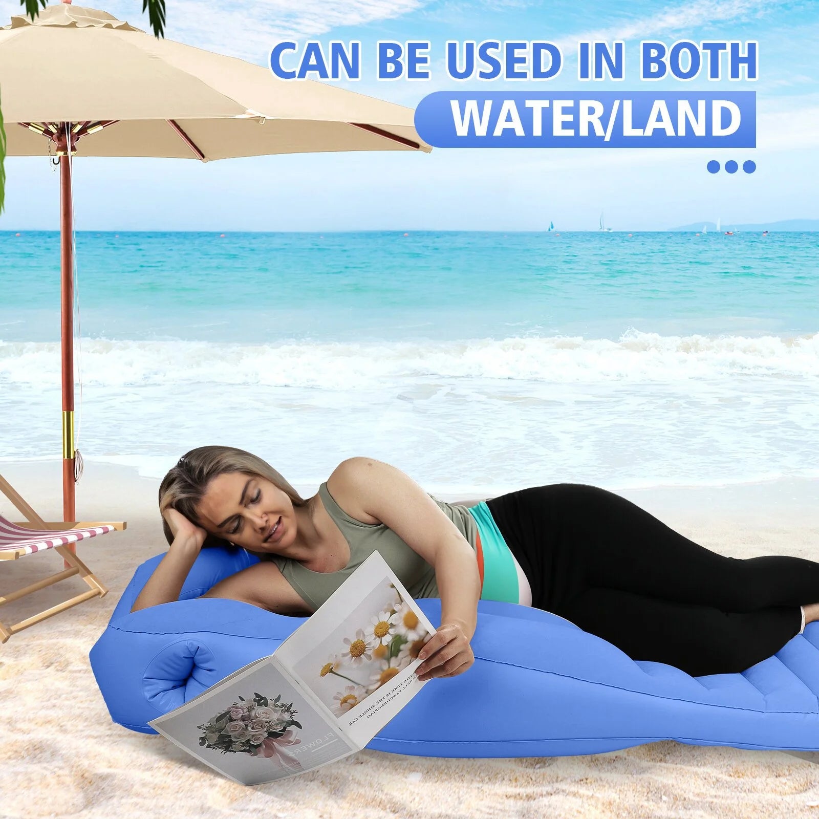 Pregnant Woman Air Mattress with Abdominal Hole,The best for Prone Sleep, PVC Inflatable Maternity Mattress