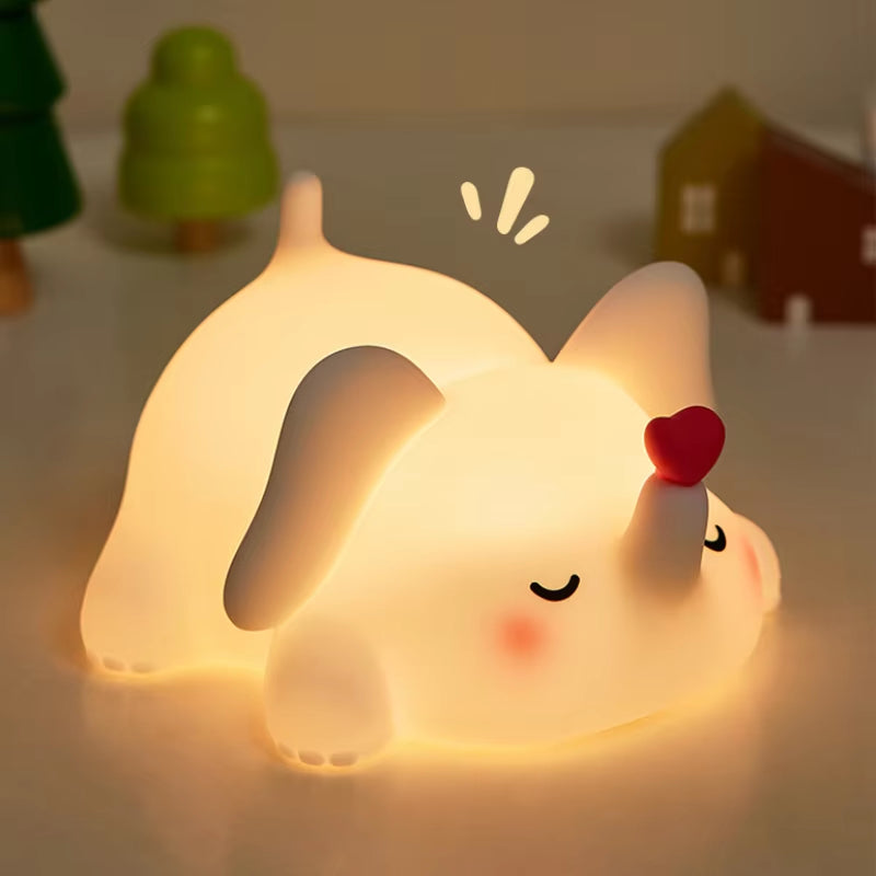Cute Animal Giraffe Panda Silicone Night Light