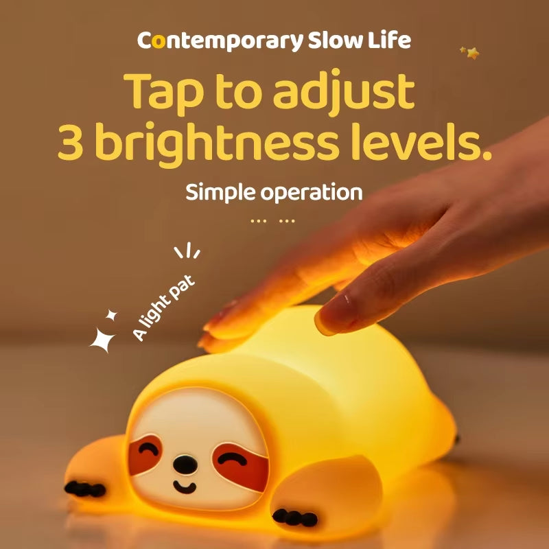 Cute Animal Giraffe Panda Silicone Night Light
