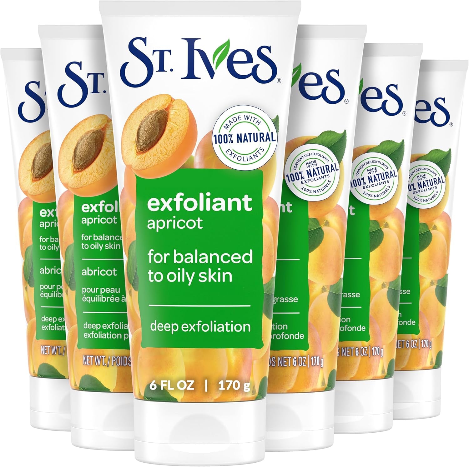 Fresh Skin Apricot Face Scrub, Deep Exfoliator Skin Care for Clean Glowing Skin