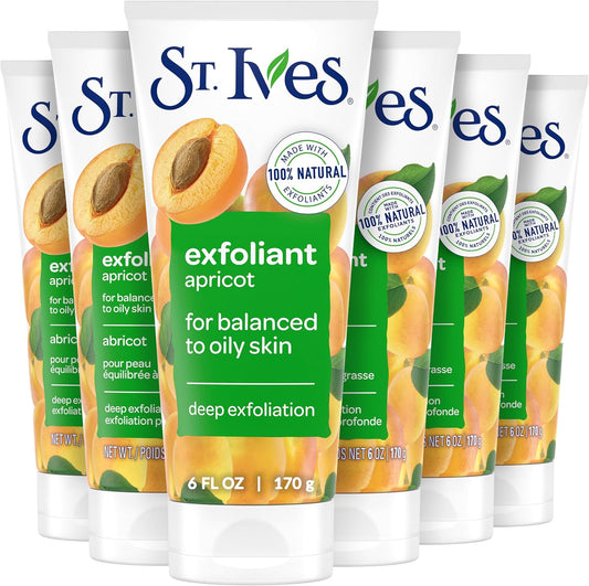 Fresh Skin Apricot Face Scrub, Deep Exfoliator Skin Care for Clean Glowing Skin