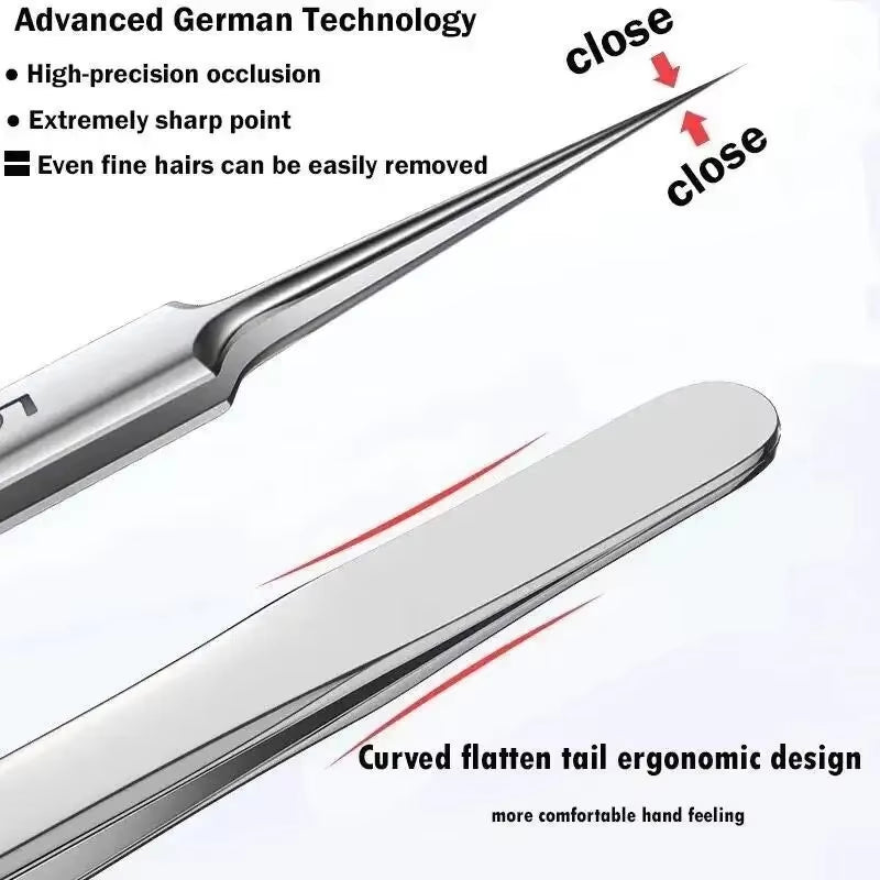 11Pcs Ingrown Hair Tweezers & Acne Blackhead Removal Needles