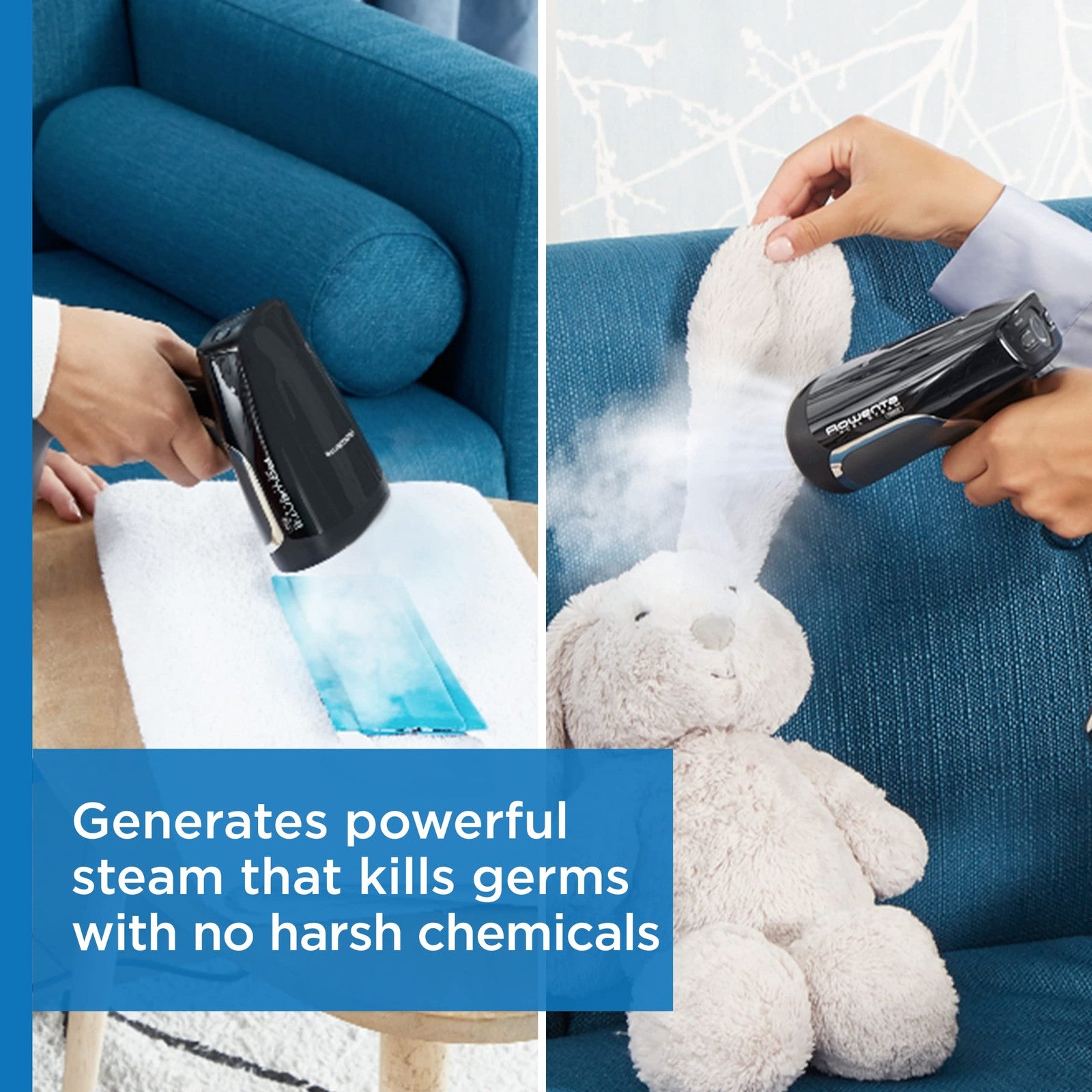 Rowenta X-Cel Handheld Steamer for Clothes 25 Second Heatup, 6.4 Ounce Capacity