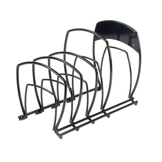 5 Tier Black Cookware Organizer Heavy Duty Storage Rack for Pots and Pans