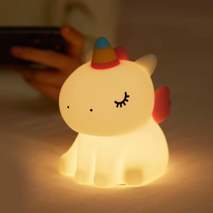 Cute Animal Giraffe Panda Silicone Night Light 