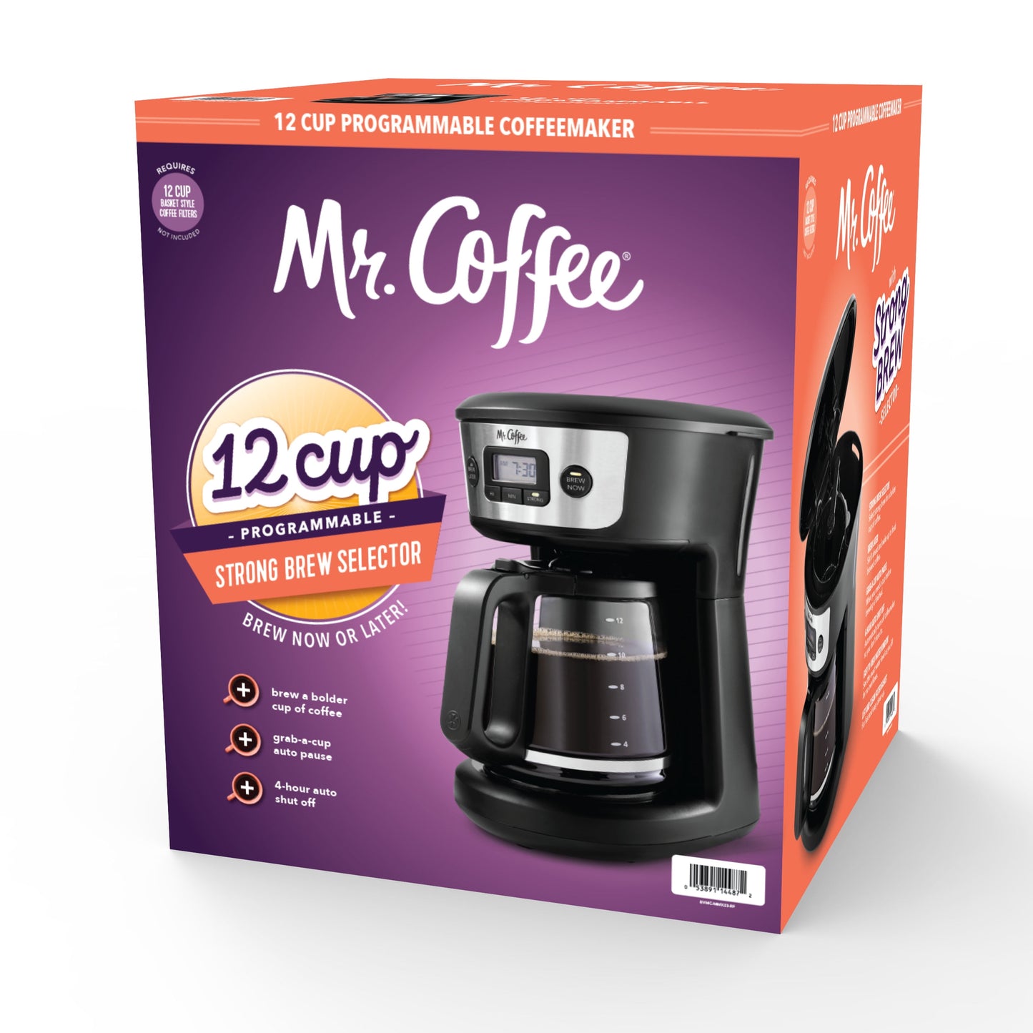 Programmable Coffee Maker, 12-Cup Coffee Maker, Black