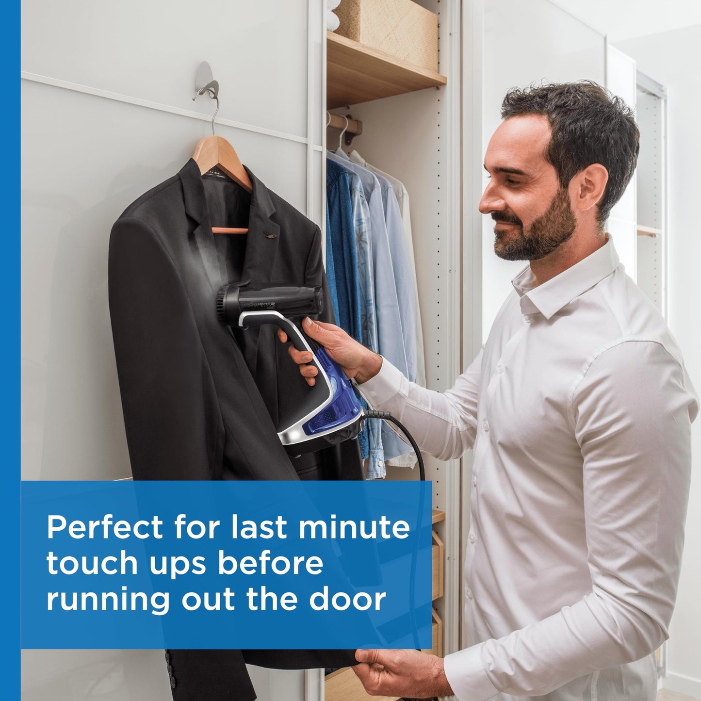 Rowenta X-Cel Handheld Steamer for Clothes 25 Second Heatup, 6.4 Ounce Capacity