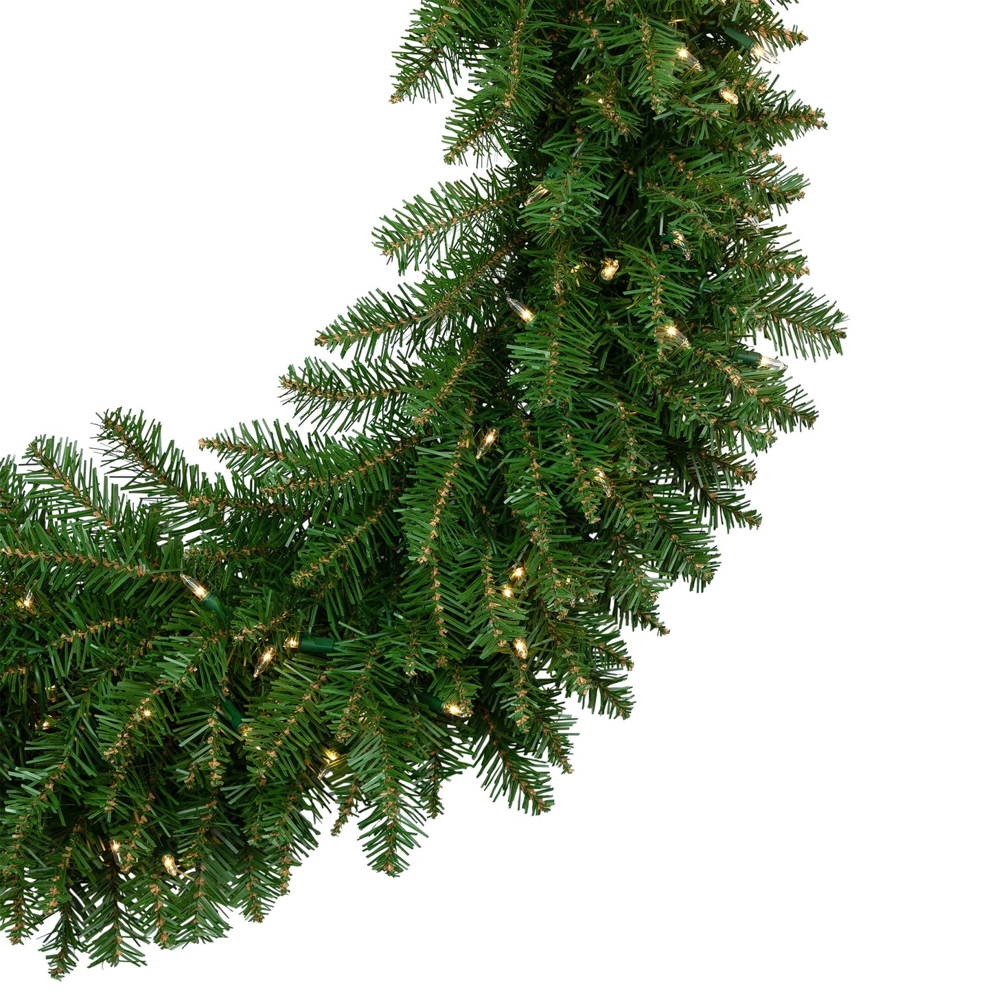 36" Prelit Eastern Pine Artificial Christmas Wreath - Clear Lights