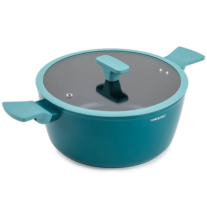 Eden 12 Piece Cookware Set Non-Stick - Peacock Blue