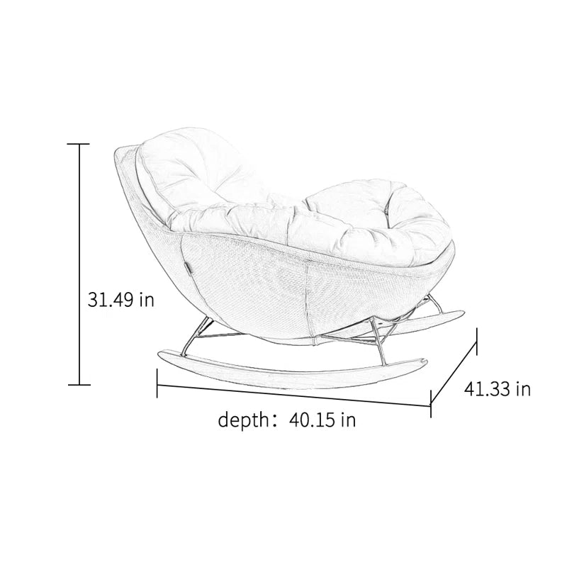 Home Simple Modern Casual Rocking Chair Rocking Chair