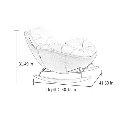 Home Simple Modern Casual Rocking Chair Rocking Chair