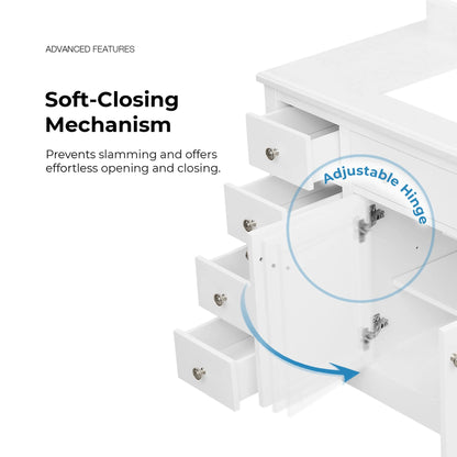 Mvnc42 New Chateau 42" Free Standing Single Vanity Set - White