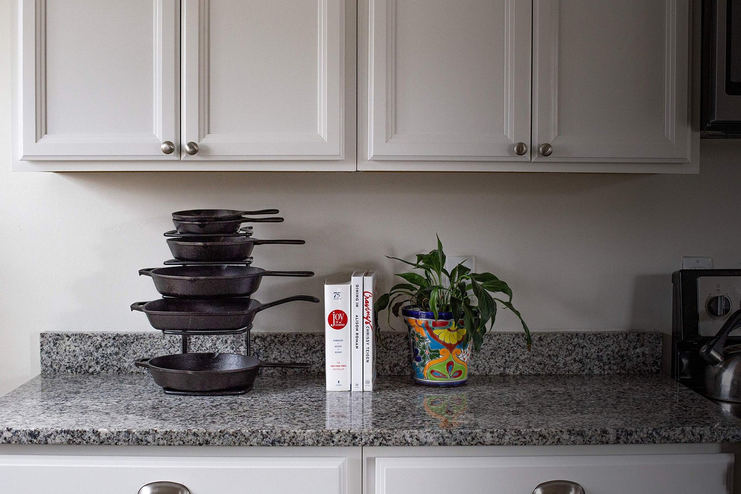 5 Tier Black Cookware Organizer Heavy Duty Storage Rack for Pots and Pans