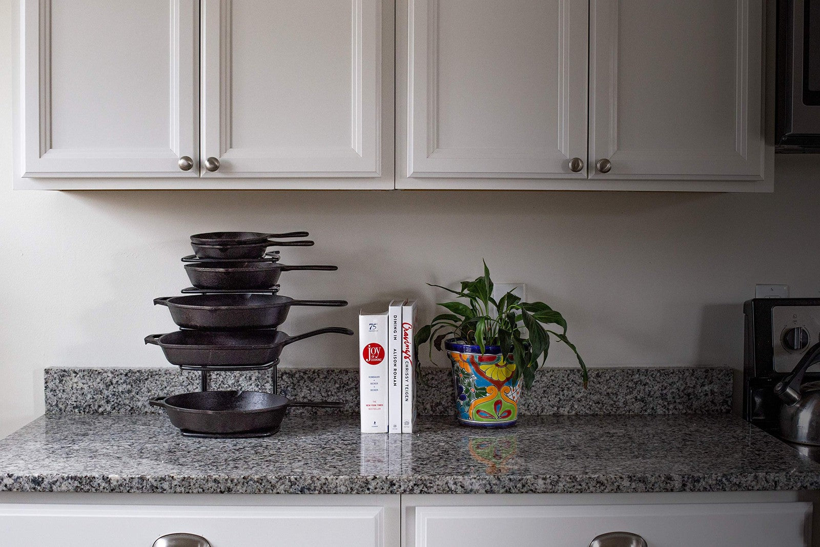 5 Tier Black Cookware Organizer Heavy Duty Storage Rack for Pots and Pans