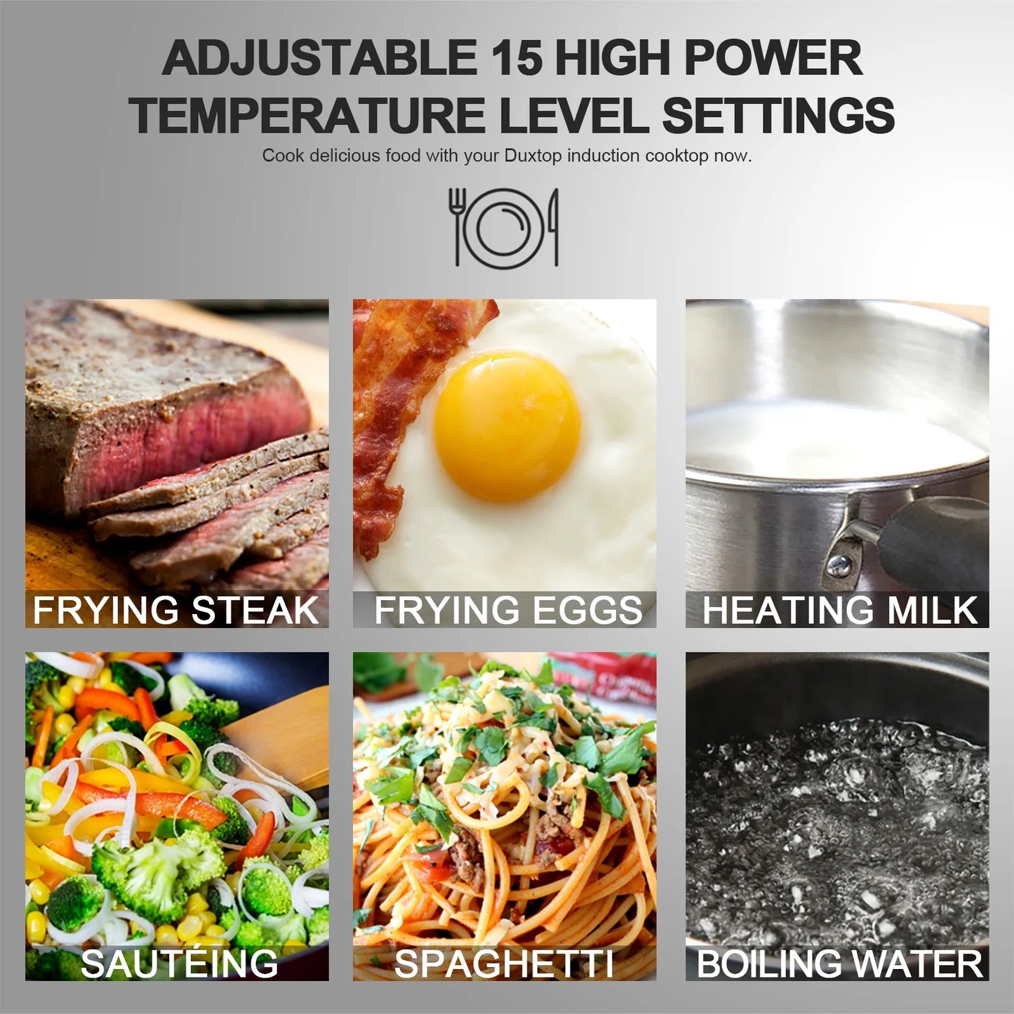 1800W Portable Induction Cooktop Countertop Burner, Black 9100MC/BT-M20B