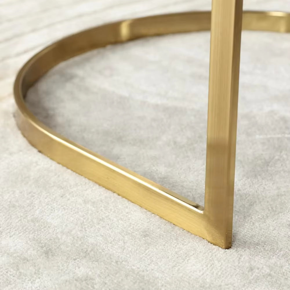 Dining Chairs Set of 4, Velvet with Metal Frame Comfy Upholstered Side Barrel Chairs, Kitchen Chairs Set