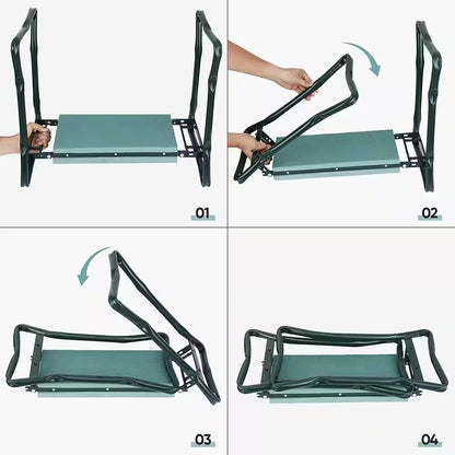 2-Piece, Garden Kneeler Seat Multiuse Portable Garden Bench Garden Stools Foldable Stool, Garden Tool Set