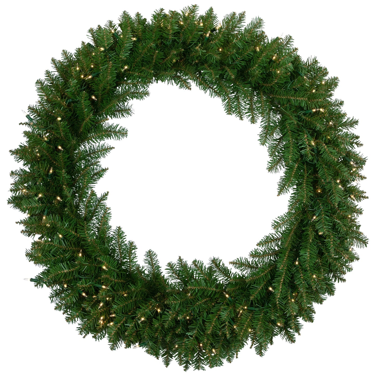36" Prelit Eastern Pine Artificial Christmas Wreath - Clear Lights