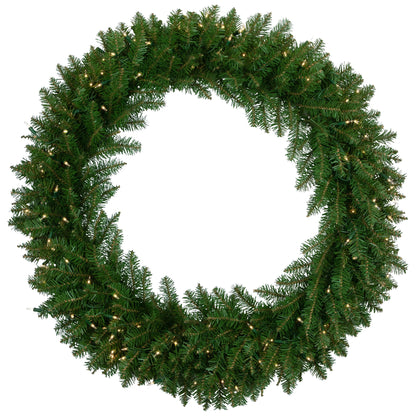 36" Prelit Eastern Pine Artificial Christmas Wreath - Clear Lights