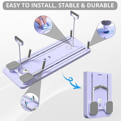 Pilates Reformer Board, Portable and Foldable Abdominal Core Trainer Equipment