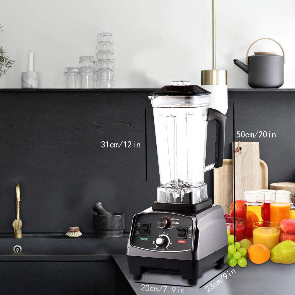 High Power Blender,Professional Blender,High Speed 2200W 30000 Rpm,Built-In Timer,70 Oz ,Smoothie Blender for Crushing Ice, Frozen Dessert,Fish