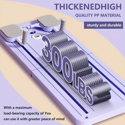 Pilates Reformer Board, Portable and Foldable Abdominal Core Trainer Equipment