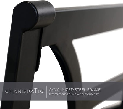 Outdoor Chairs,Outdoor Rocking Chairs Motion Chairs Set of 2,Patio Seating Chairs with Olefin Cushions,Peacock Blue