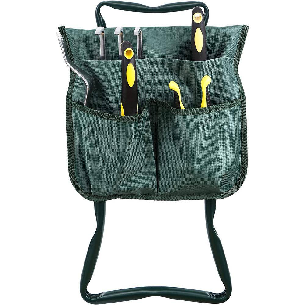 2-Piece, Garden Kneeler Seat Multiuse Portable Garden Bench Garden Stools Foldable Stool, Garden Tool Set