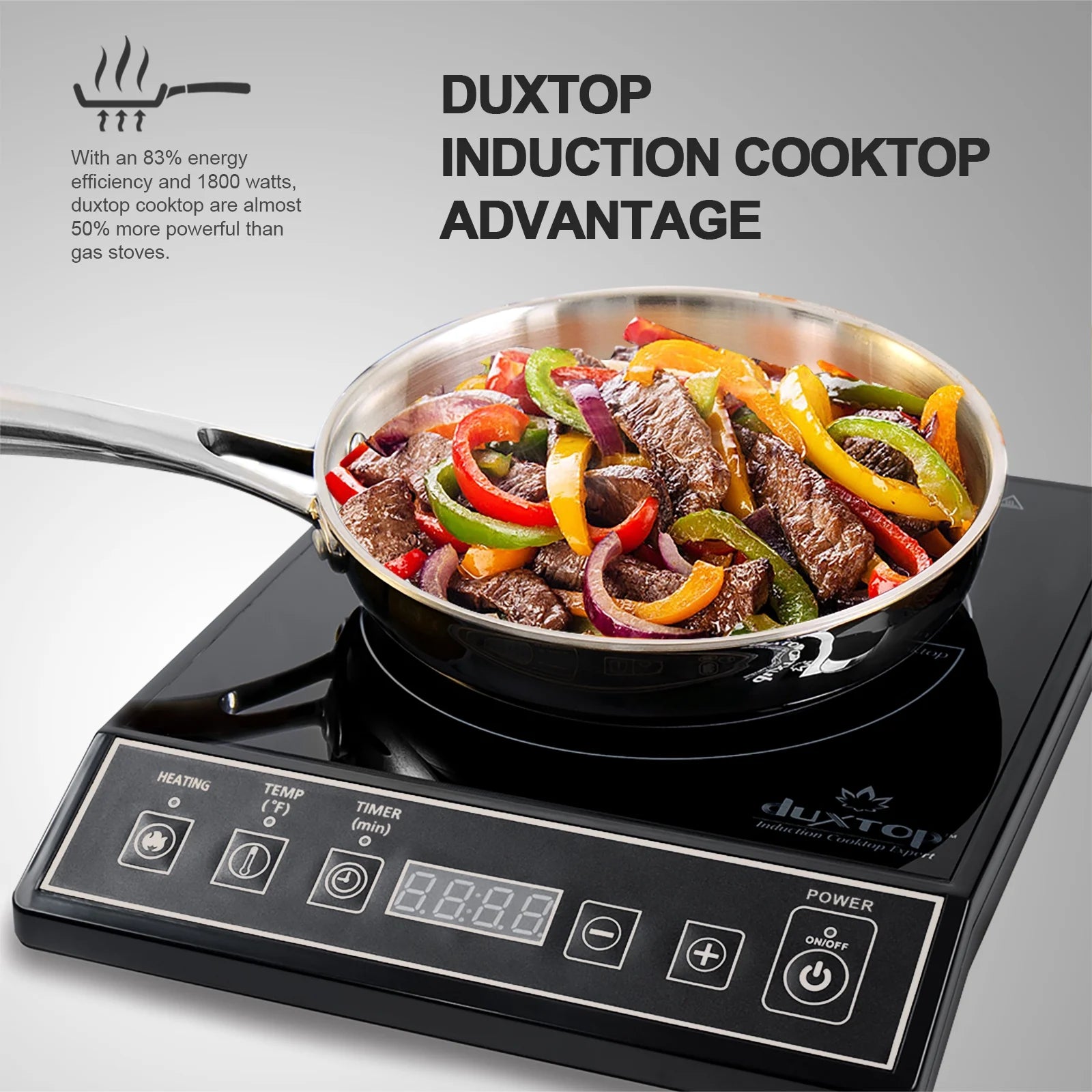1800W Portable Induction Cooktop Countertop Burner, Black 9100MC/BT-M20B