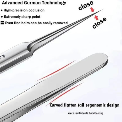 11Pcs Ingrown Hair Tweezers & Acne Blackhead Removal Needles 