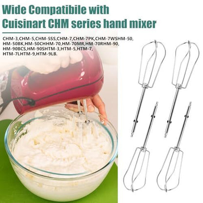 Hand Mixer Replacement Beaters for Cuisinart CHM Series Hand Mixer Parts, HM-...