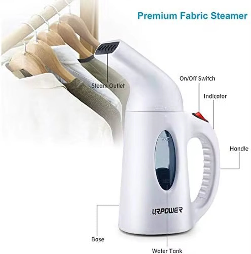Steamer for Clothes Steamer, Portable Handheld Garment Fabric Steamer Fast Heat-Up Powerful Clothes Steamer with High Capacity
